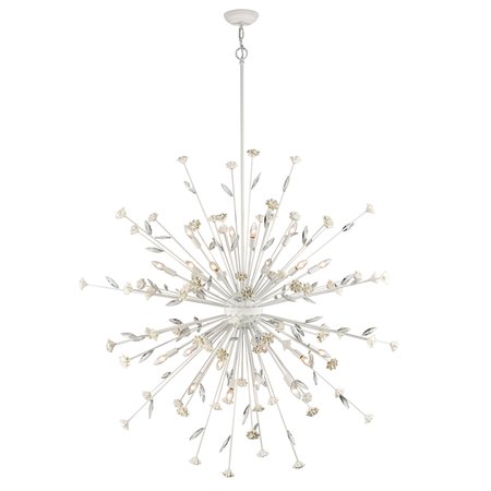 ELK SHOWROOM Adelaide 595'' Wide 20Light Chandelier, Textured White 18324/20